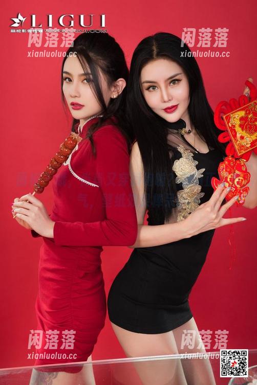 丽柜 - 哦，肖肖又穿旗袍啦？原图正面霸气，壁纸效果棒呆!